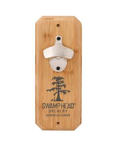 Emerson Bamboo Plaque Wall Mounted Bottle Opener