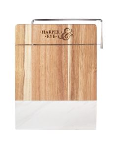 Marble and Acacia Wood Cheese Cutting Board