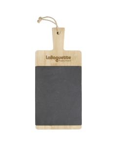 Bamboo and Slate Charcuterie Cutting Board