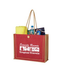 Paradise Jute Tote Bag