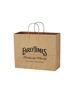 Kraft Paper Brown Shopping Bag - 16