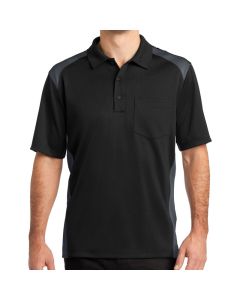 CornerStone Select Snag-Proof Two Way Colorblock Pocket Polo (Apparel)