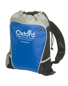 Custom Hiker's Two-Tone Drawstring Backpack