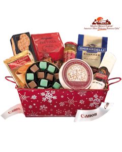 Maple Ridge Farms Holiday Snowflake Basket