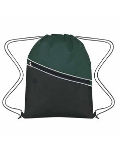 Customizable Non-Woven Two-Tone Drawstring Bag