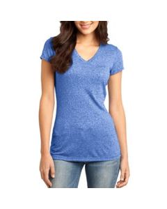 District Juniors Microburn V-Neck Cap Sleeve Tee