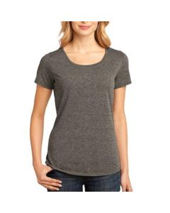 District Made Ladies Tri-Blend Lace Scoop Tee