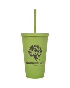 16 oz. Newport Wheat Travel Tumbler