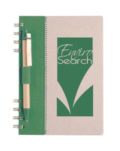 Engraved Recycled Terra Notebook Combo