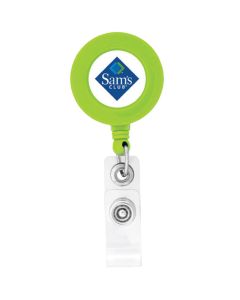 Imprintable BioGreen Round-Shaped Badge Holder
