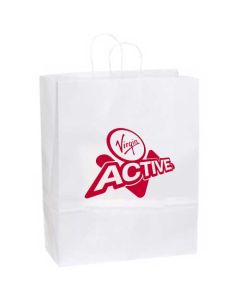 Logo White Kraft Paper Bag