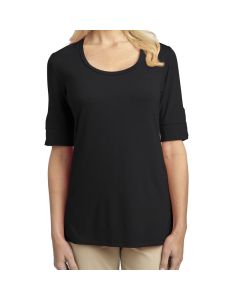 Port Authority Ladies Concept Scoop Neck Shirt (Apparel)