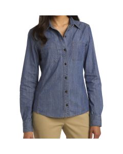 Port Authority Ladies Patch Pockets Denim Shirt (Apparel)