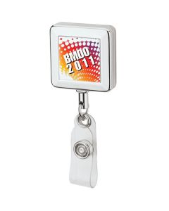 Personalized Square Metal Badge Holder