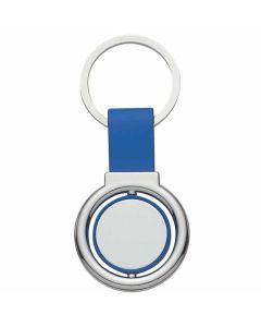 Printed Circular Metal Spinner Key Tag