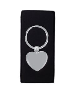 Printed Heart Metal Key Chain