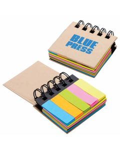 Printed Sticky Notes and Flags Notebook
