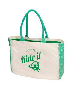 Promotional Canvas Tote with Gusset Accents