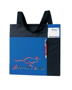 Promotional Color Block ID Convention Tote