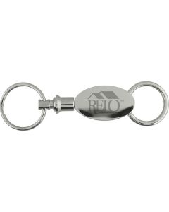 Promotional Elliptical Pull Apart Key Chain