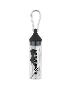 Earbuds in Case with Carabiner