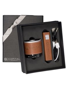Tuscany Power Bank and Bluetooth Speaker Gift Set