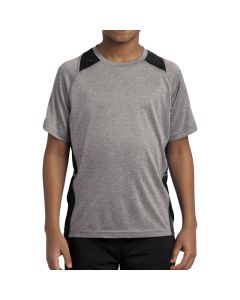 Sport-Tek Youth Heather Colorblock Contender Tee (Apparel)