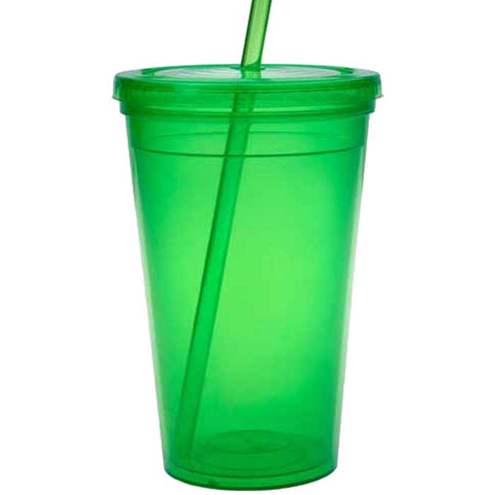 Custom 16 oz. Plastic Tumblers With Lids