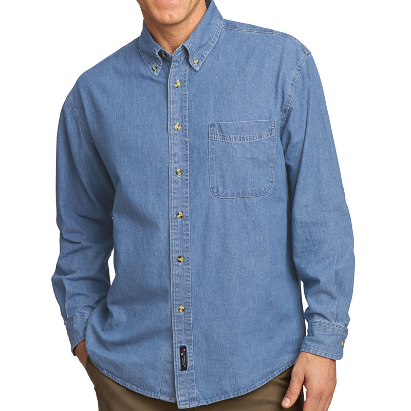 Port & Company - Long Sleeve Value Denim Shirt