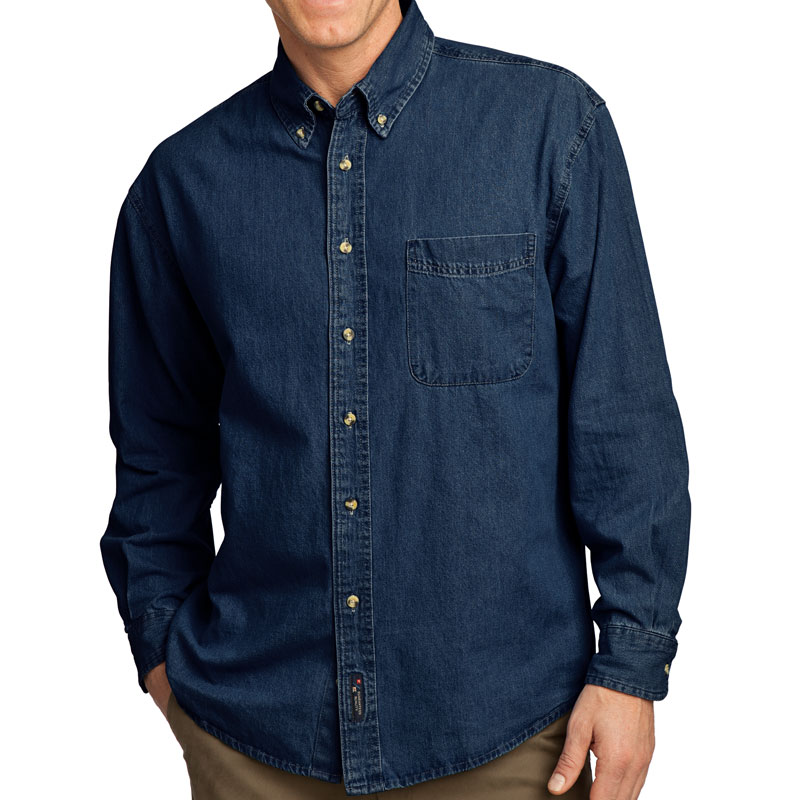 Port & Company - Long Sleeve Value Denim Shirt