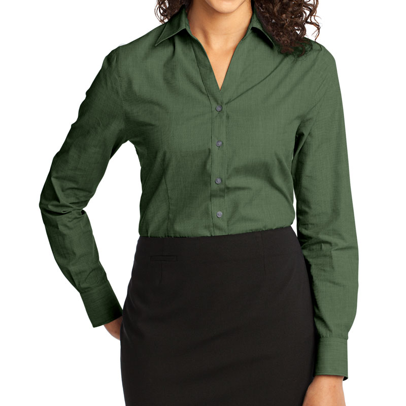 Port Authority Ladies Crosshatch Easy Care Shirt