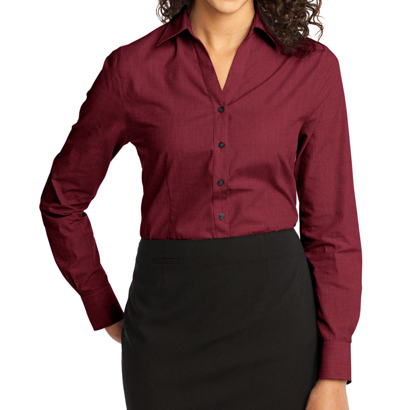 Port Authority Ladies Crosshatch Easy Care Shirt