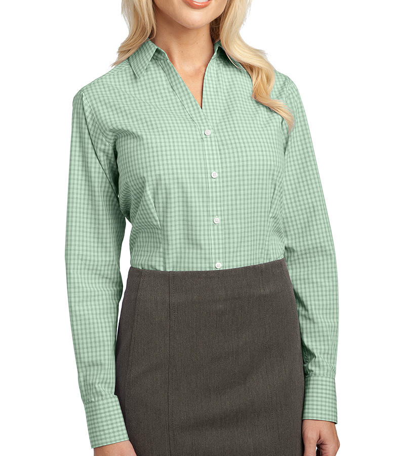 Port Authority Ladies Plaid Pattern Easy Care Shirt