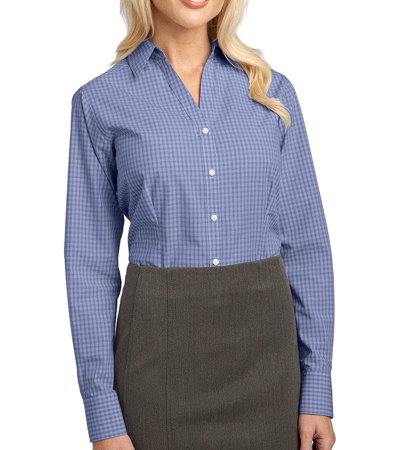 Port Authority Ladies Plaid Pattern Easy Care Shirt