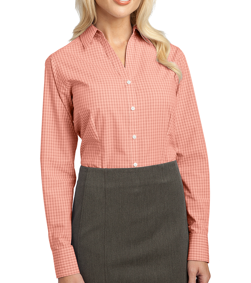 Port Authority Ladies Plaid Pattern Easy Care Shirt