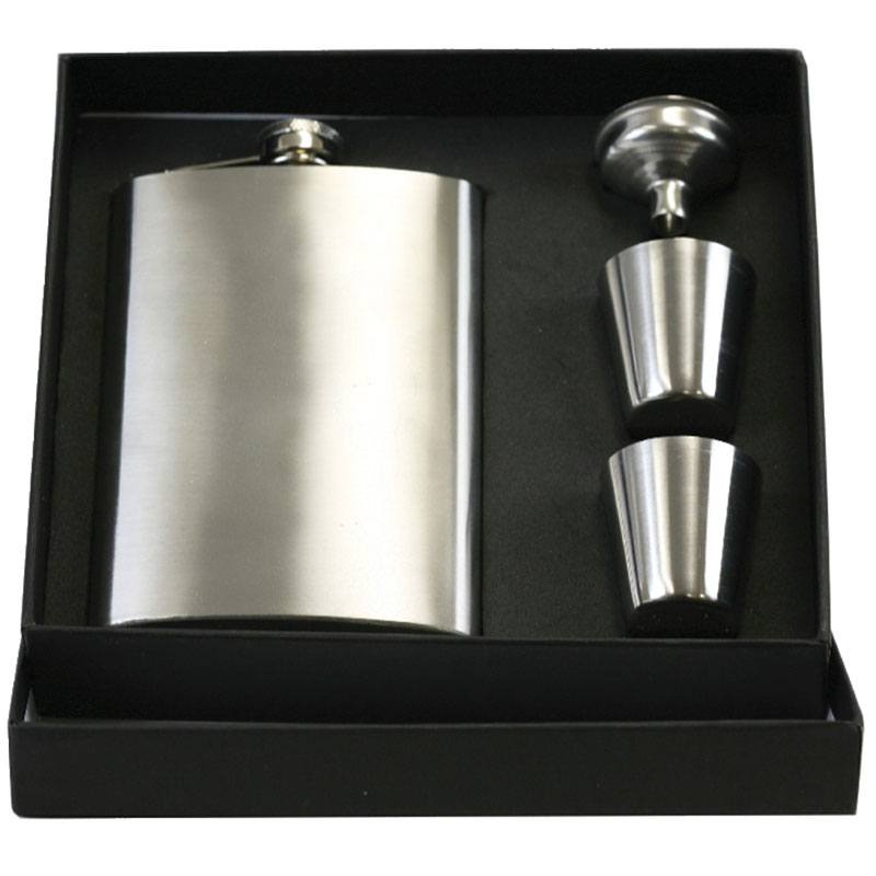 Stainless Flask Gift Set 