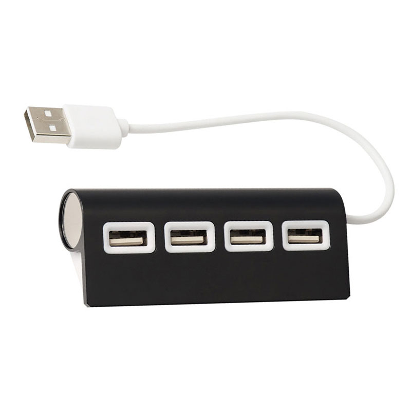 Engraved 4-Port Aluminum Wave USB Hub