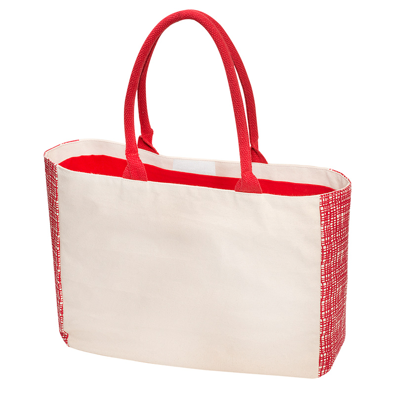 Promotional Canvas Tote with Gusset Accents