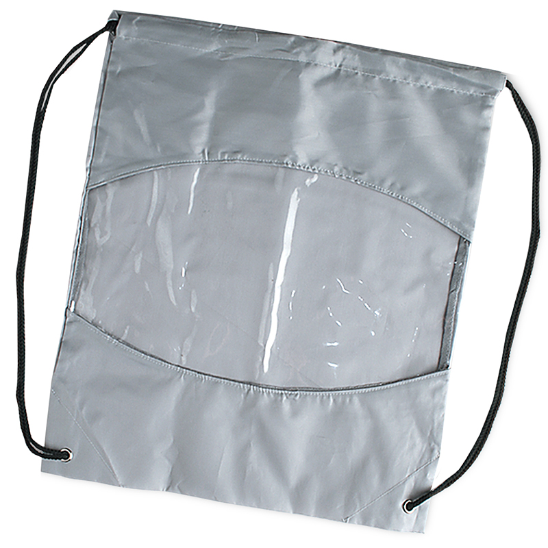 Imprinted Clear-View Drawstring Bag