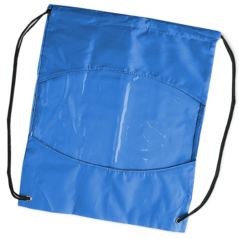 Imprinted Clear-View Drawstring Bag