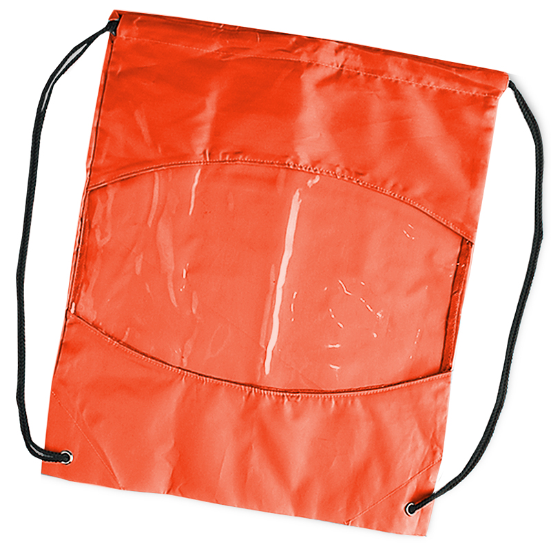 Imprinted Clear-View Drawstring Bag