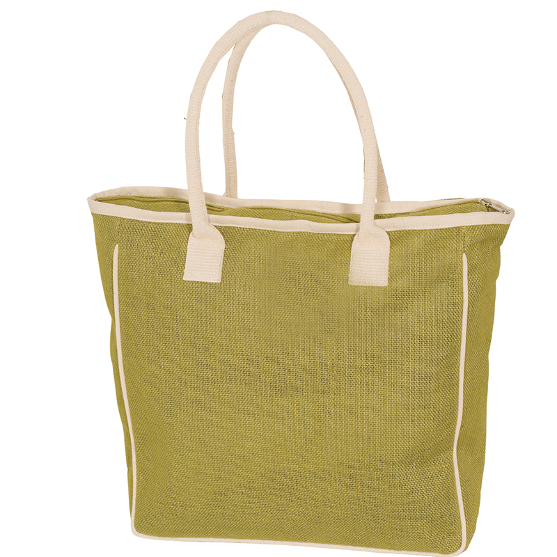 Personalized Seville Jute/Canvas Tote