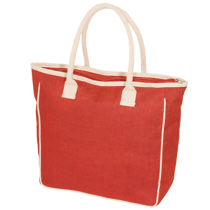 Personalized Seville Jute/Canvas Tote