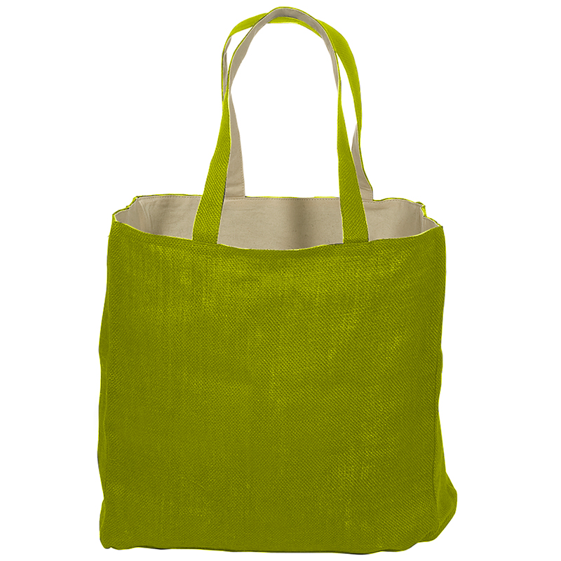 Printed Reversible Jute/Cotton Tote