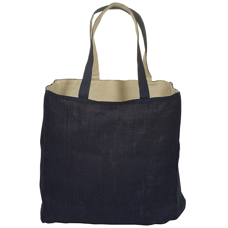 Printed Reversible Jute/Cotton Tote