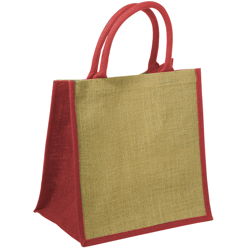 Custom Logo Junior Jute Tote