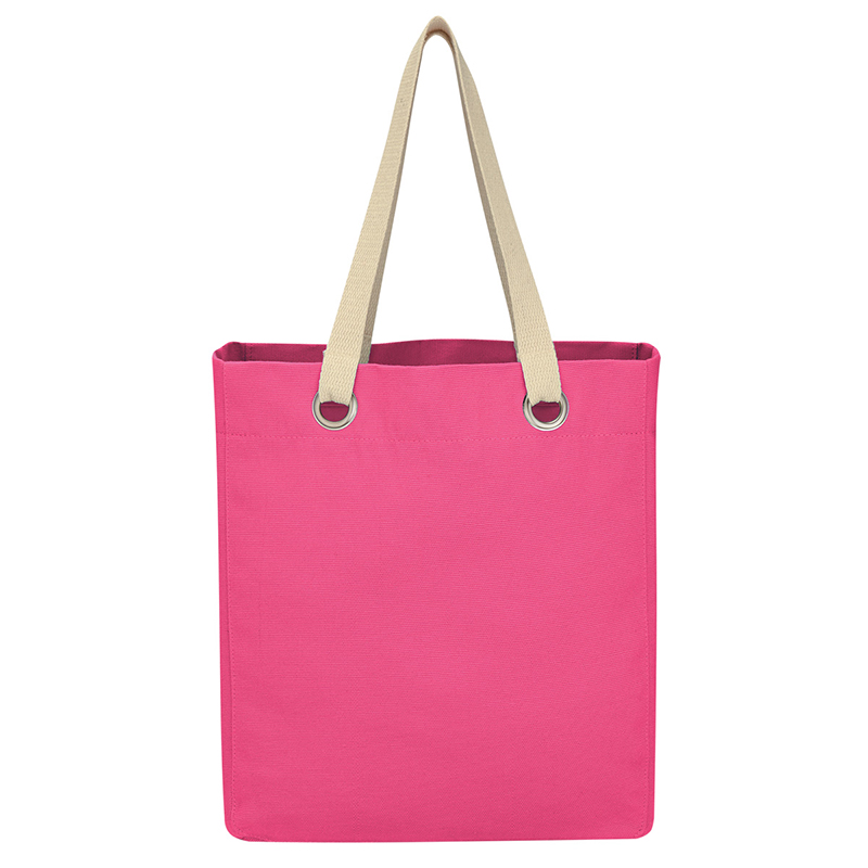 Logo Vibrant Cotton Canvas Tote