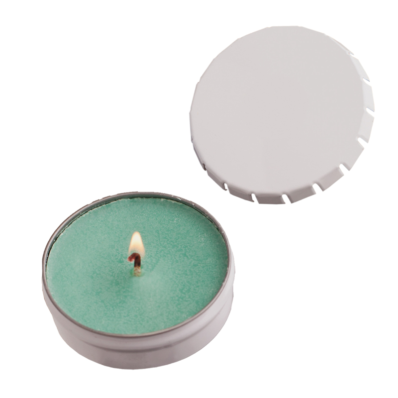 Printed Snap Top Tin Candle