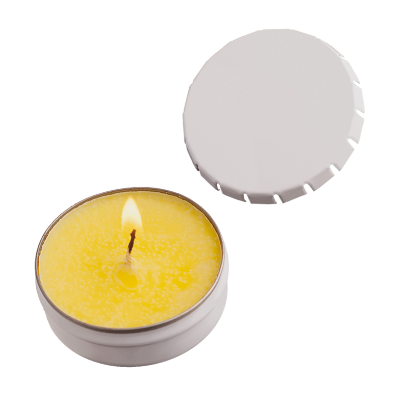 Printed Snap Top Tin Candle