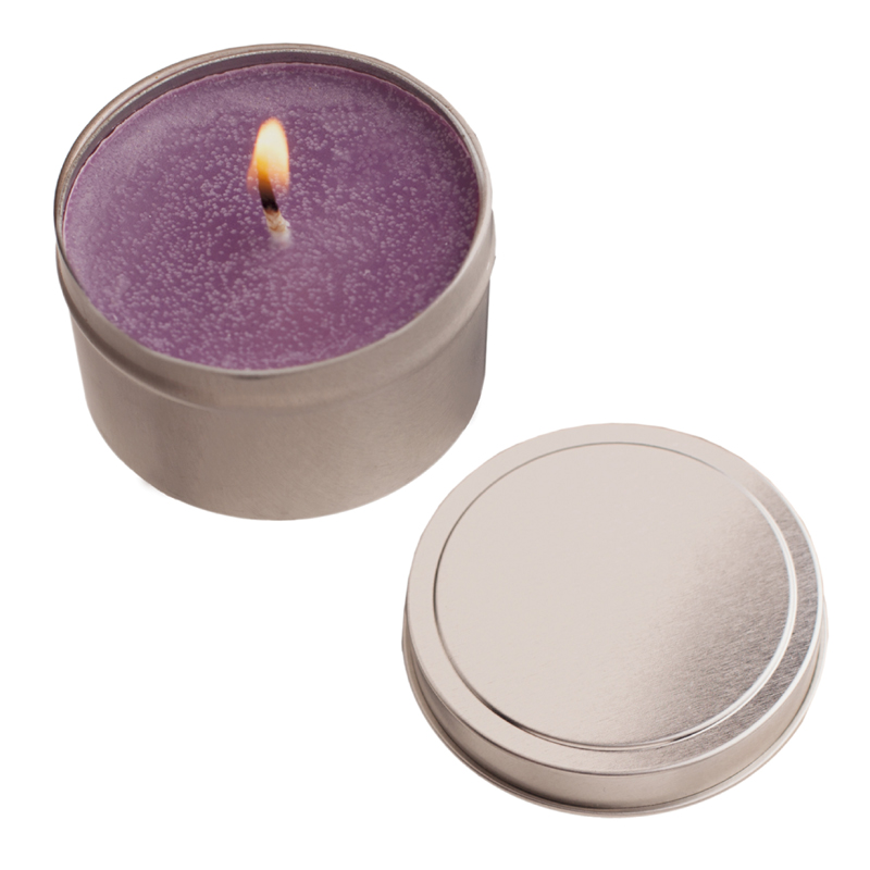 Custom 4 Oz. Round Tin Candle